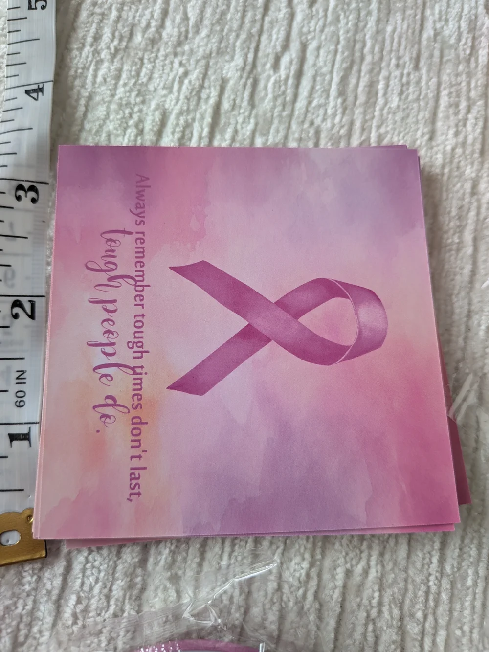 Pink Ribbon Breast Cancer Mirrors 10pk Individually Wrapped With Cards And Bags